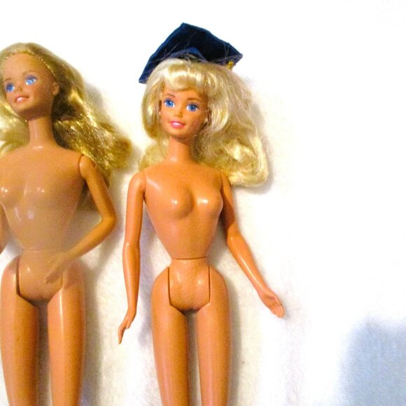 Vitg 1966 Barbie Dolls Lot Of 4 Twists N Turns Blonde Hair Bendable legs Nude Bl - Picture 3 of 4